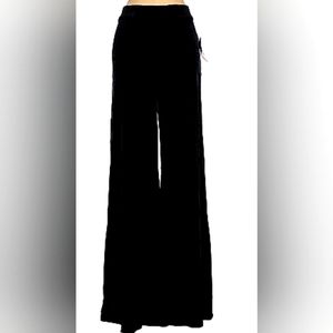 Oscar de la Renta velour wide leg pants